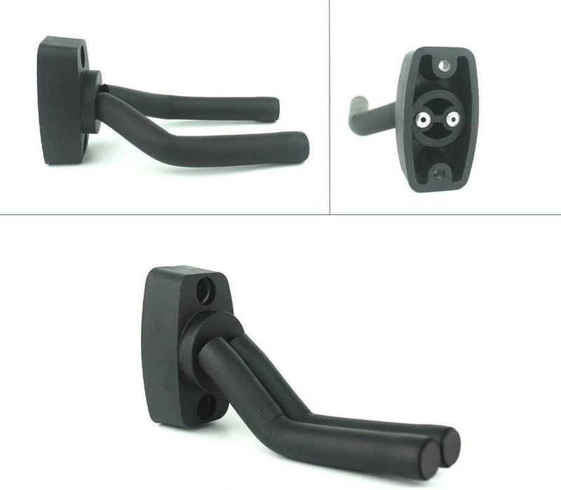 EastyGold Guitar Wall Hanger Stands Ukulele Wall Mount 2 Pack Violin Hook Keep Holder Display Rack Bracket for Most Guitar Bass Accessories Easy To Install - Image 3